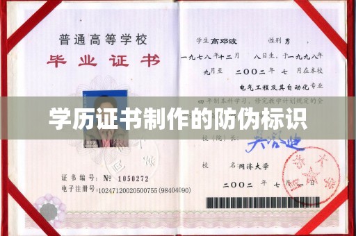 大关学历证书制作的防伪标识