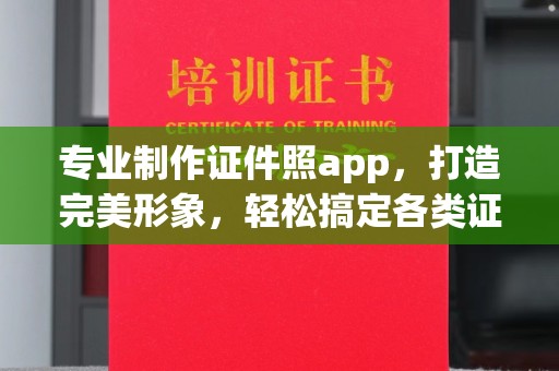 大关专业制作证件照app，打造完美形象，轻松搞定各类证件照