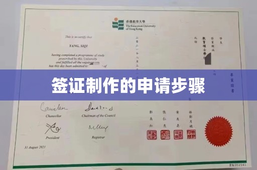 大关签证制作的申请步骤