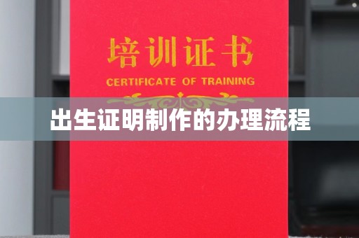 大关出生证明制作的办理流程