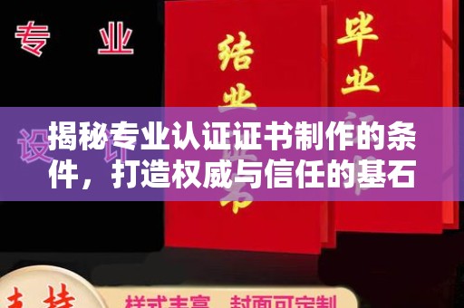 大关揭秘专业认证证书制作的条件，打造权威与信任的基石
